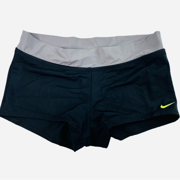 Nike Womens Color Surge Powerback Tankini Swimsuit Set Gray/Black Size XL - Picture 10 of 12